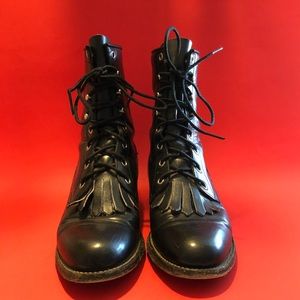Vintage mid calf Justin boots